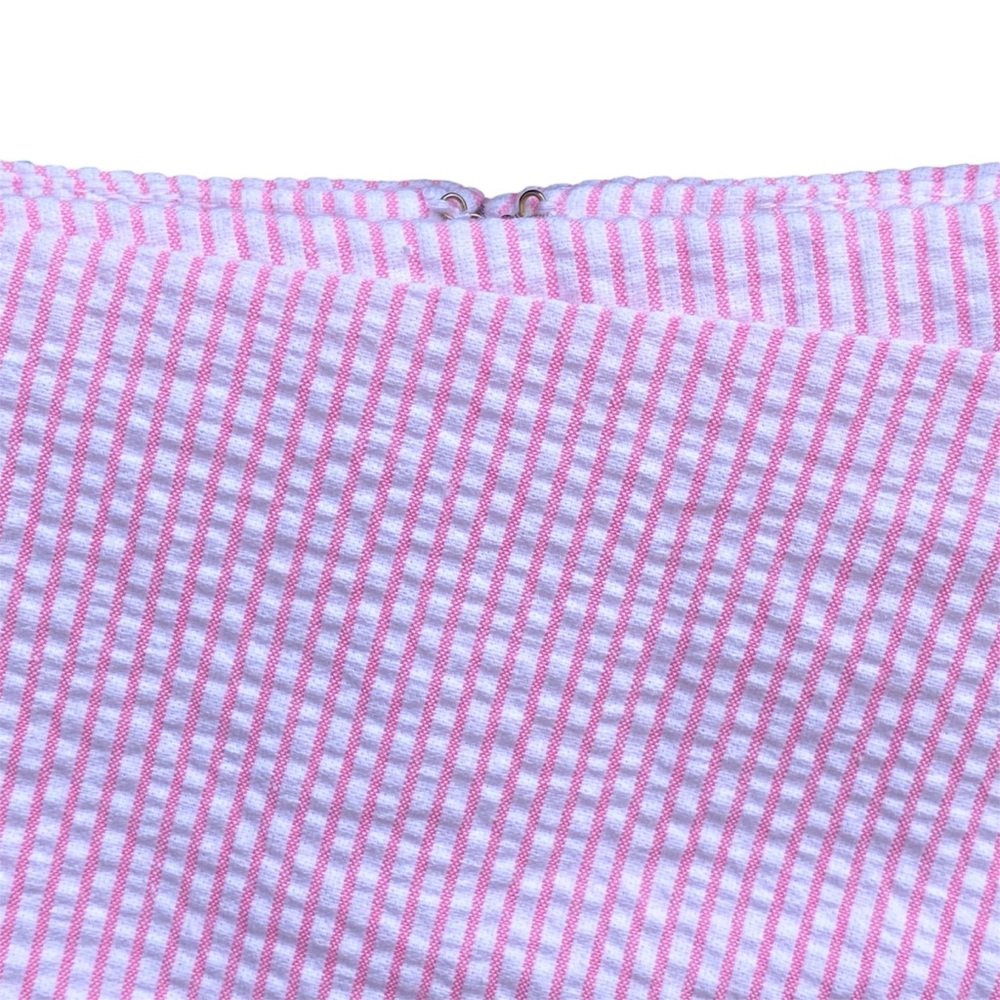 Lilly Pulitzer Izzy Skort Womens Size 4 Pink White Stripes Seersucker - Picture 3 of 8